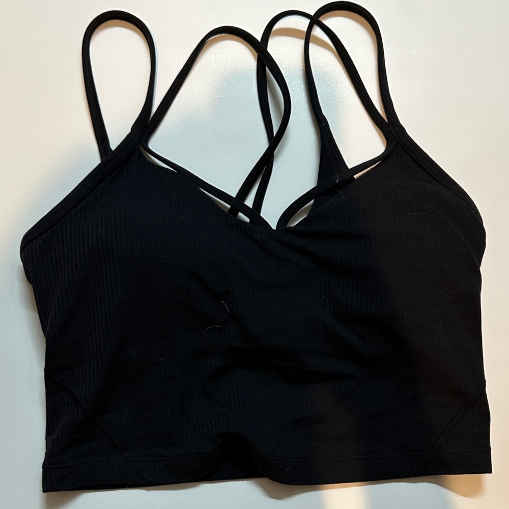 Lululemon Athletica Black Strappy Sports Bra